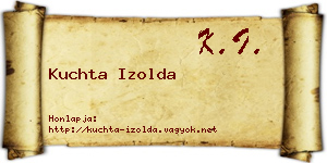 Kuchta Izolda névjegykártya